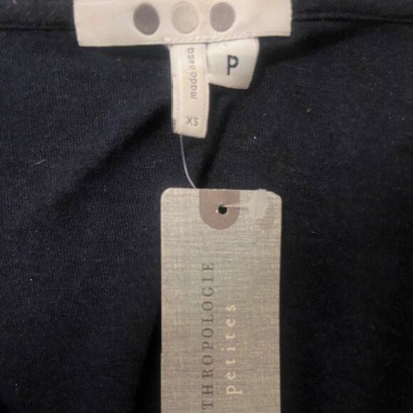 Anthropologie Navy V-Neck Knit Dress - XS -P - Picture 4 of 6